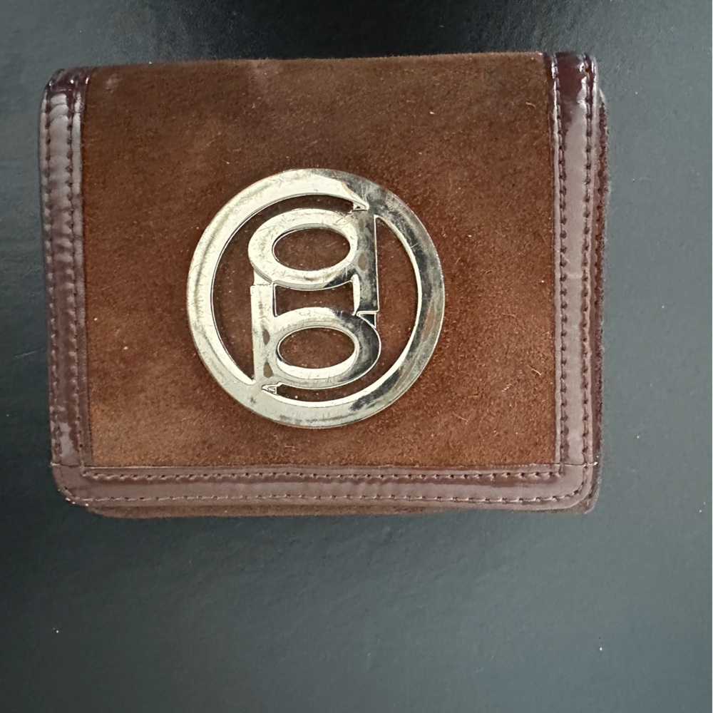 bebe Brown Wallet with gold Emblem